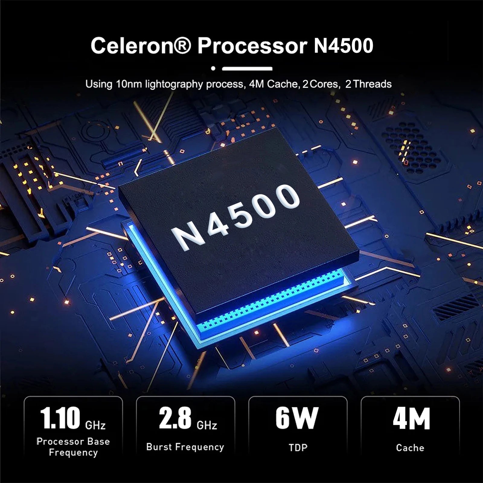 14 Inch Business Laptop Intel N4500 8GB DDR4 128GB SSD Windows 11 Slim Lightweight Durable Office Notebook - The Shack