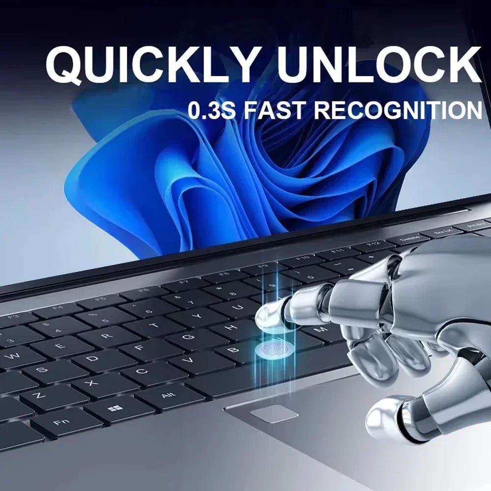 2025 laptop 15.6 Inch Laptop Windows 11 Intel Core i7 8500Y 16GB RAM 1TB SSD Fingerprint Unlock Study Office Pc Laptops - The Shack