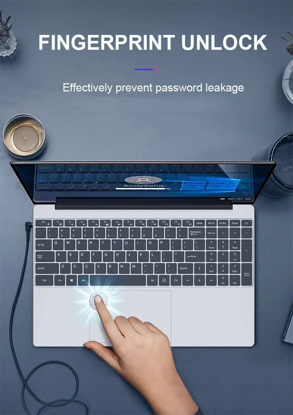 2025 laptop 15.6 Inch Laptop Windows 11 Intel Core i7 8500Y 16GB RAM 1TB SSD Fingerprint Unlock Study Office Pc Laptops - The Shack