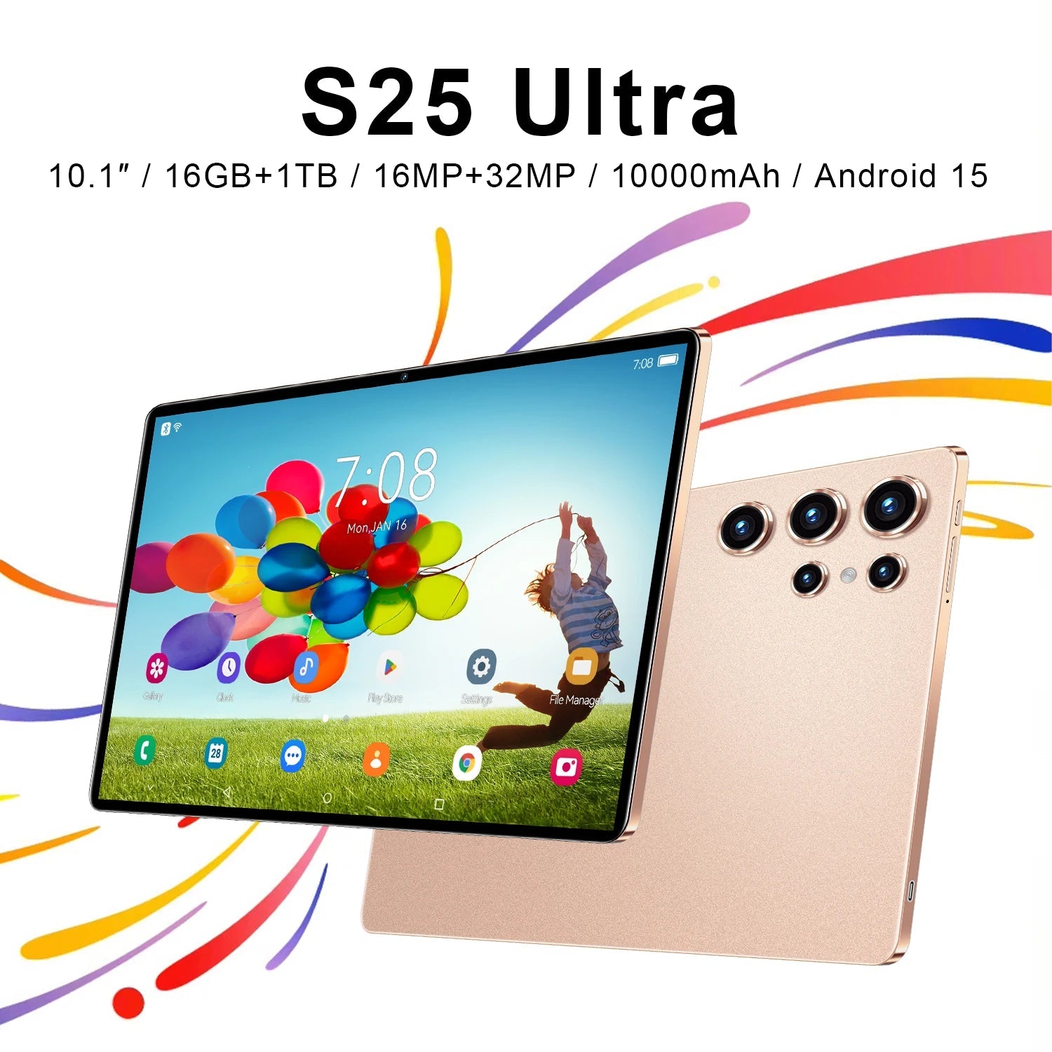 2025 Original S25 UItra Tablet Android 15 Tablette 10.1inch Tablet PC 22GB+2T 5G Dual SIM Card 10000mAh Snapdragon 8 Gen3 Tab - The Shack