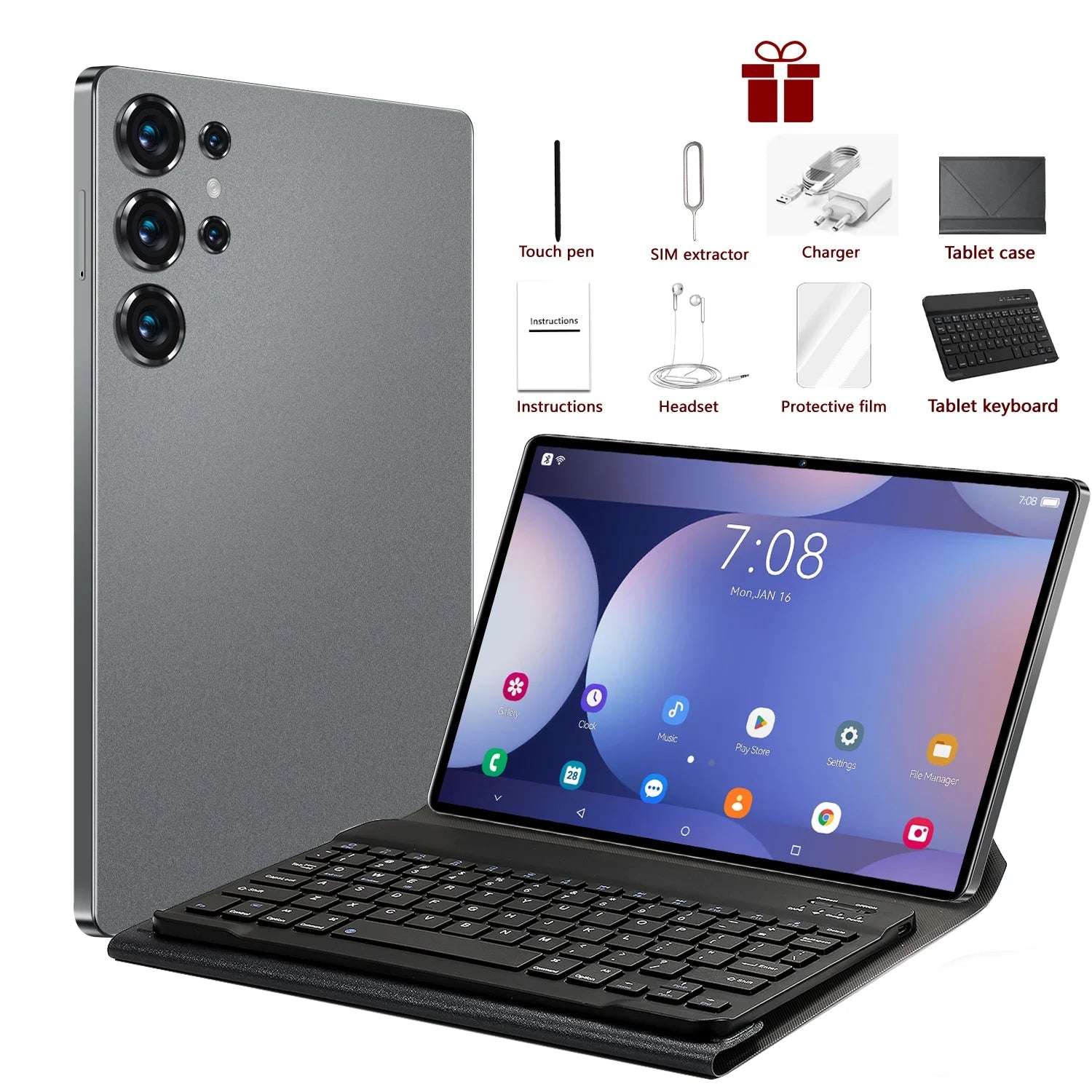 2025 S25 UItra Tablet Android 15 22GB+2T Tablette Snapdragon 8 Gen3 Tablet PC Original Global Version 5G Dual SIM Card WiFi - The Shack