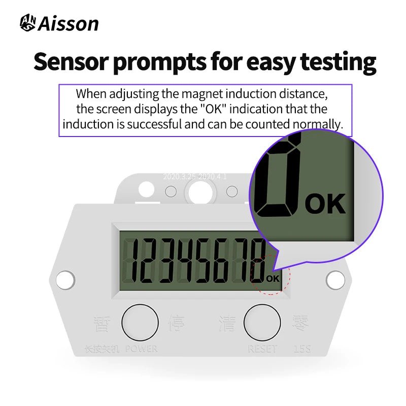 8 - Digit Electronic Digital Counter, High - Frequency Punch Counter, No Voltage Counting, No Battery Included, No Sensor Included - The Shack
