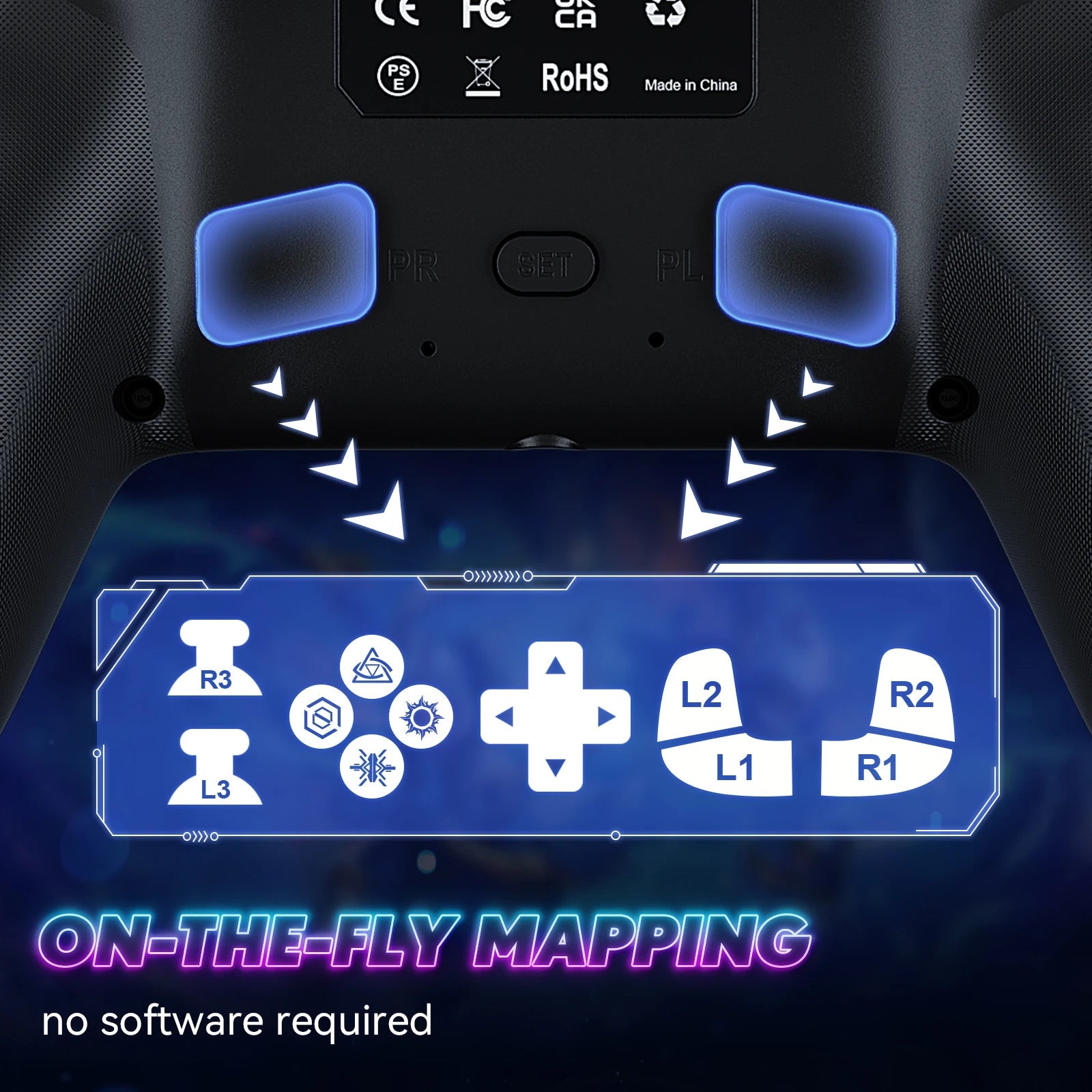 Bluetooth Gamepad For Playstation 5 Wireless Controller PS5 Console Gaming Controller With Turbo Dual Sense Vibrate Programming - The Shack