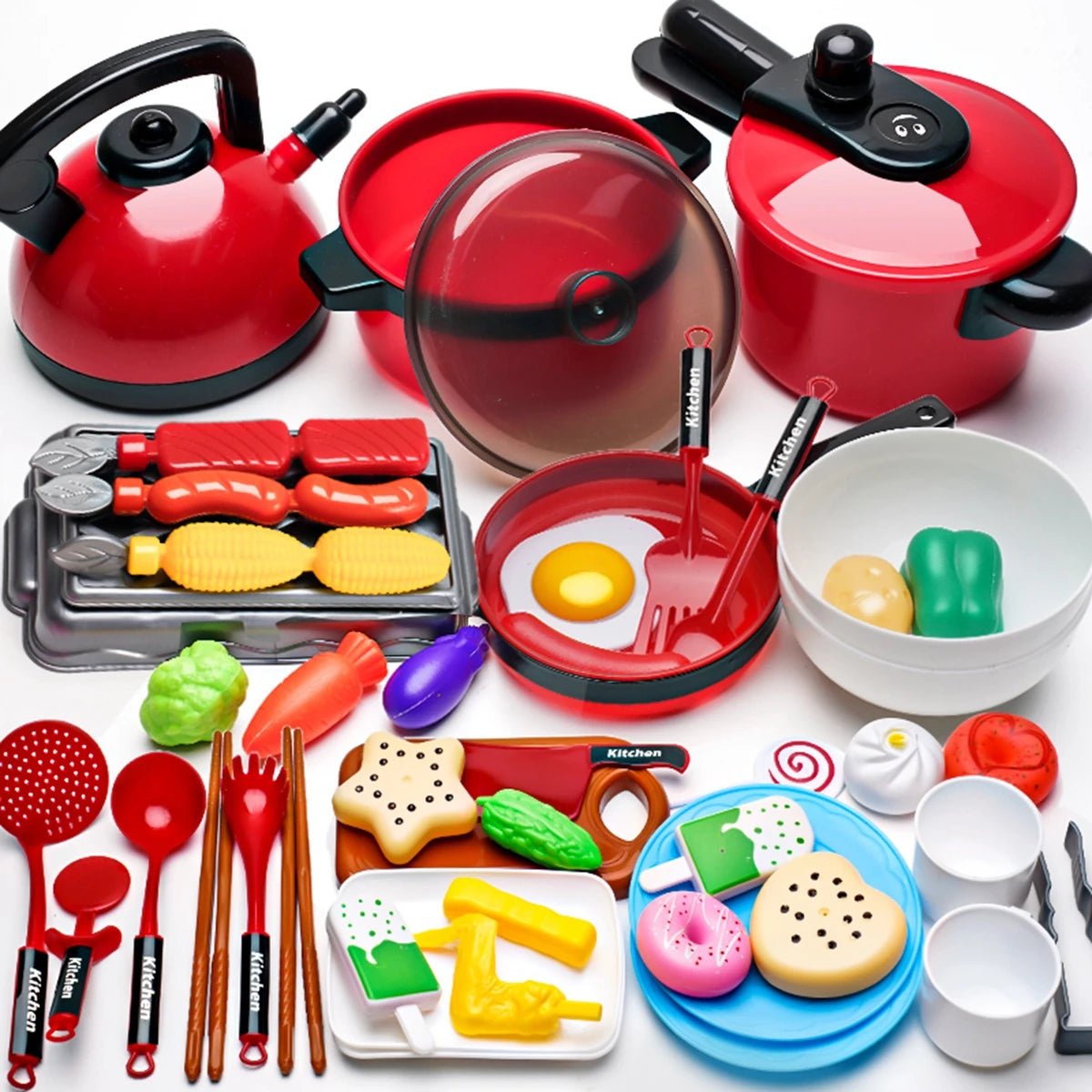 Children's simulated high fidelity cooking toys, home and school use chefs to pretend toy sets suitable for role - playing kitchen - The Shack