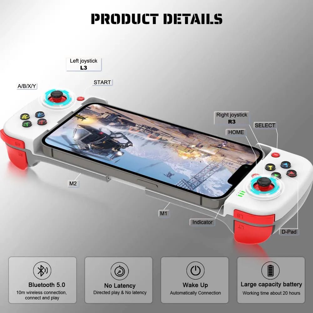 D3 Mobile Game Controller BSP - D3 Gamepad Wireless Telescopic for Android/iOS/Hongmeng Stretchable Gaming Controllers Joystick - The Shack