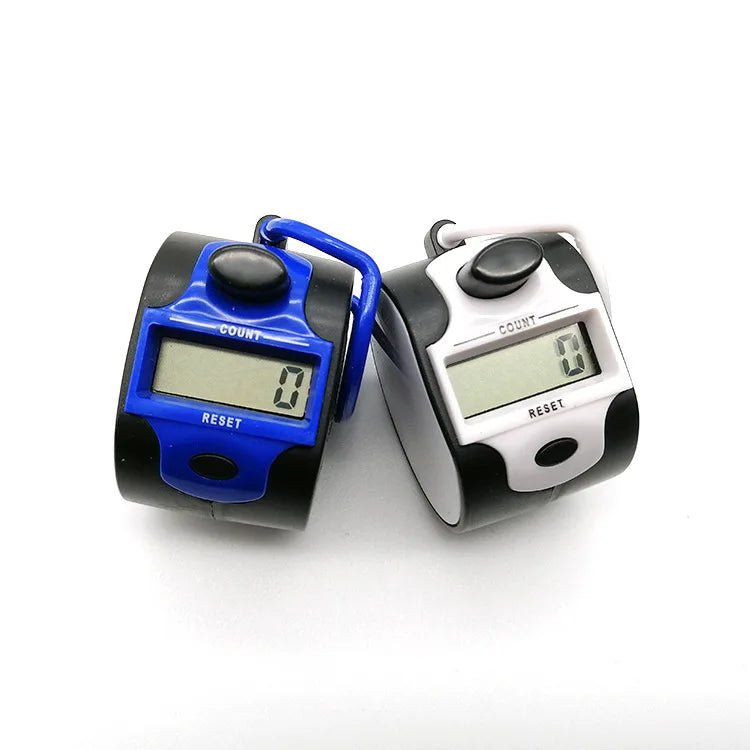 Electronic 5 Digit Number Counters Plastic Shell Hand Finger Display Manual Counting Tally Clicker Timer Soccer Golf Counter - The Shack