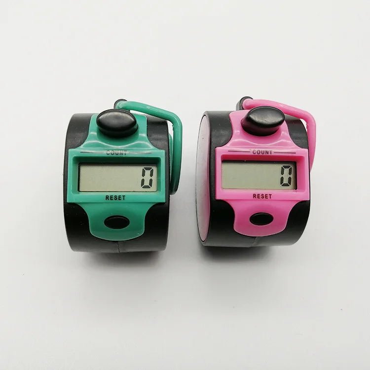 Electronic 5 Digit Number Counters Plastic Shell Hand Finger Display Manual Counting Tally Clicker Timer Soccer Golf Counter - The Shack