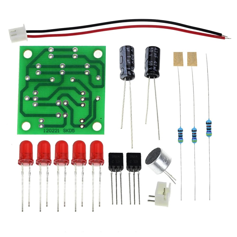 Electronic Funny Kits Voice Control LED Melody Light DIY Kits Production Suite Small Electronic Learning Electronic Kits - The Shack