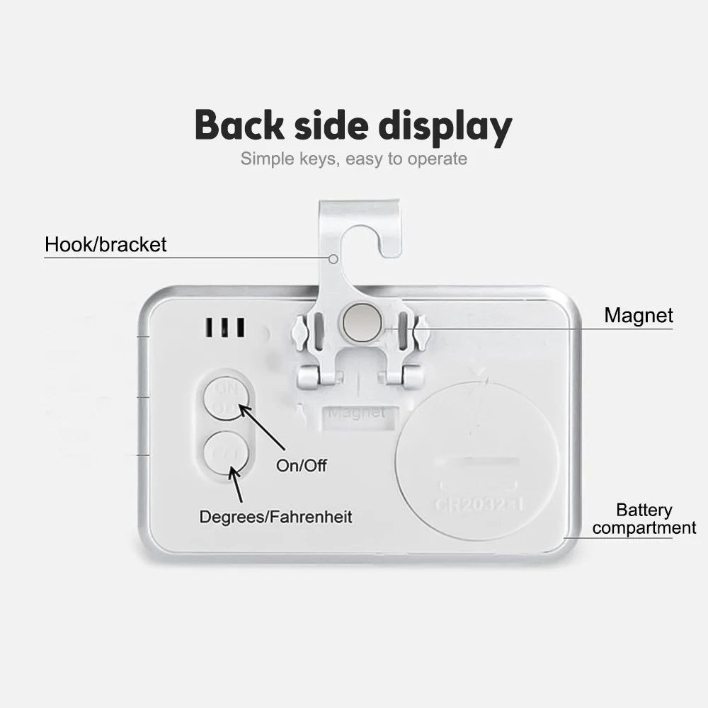 Electronic Refrigerator Thermometer Digital Freezer Room Thermometer Waterproof Fridge Temperature Monitor with Alarm Function - The Shack