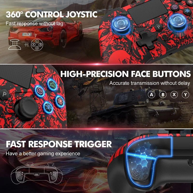 Gamepad For PS5 Console - P5 Wireless Controller, Dual Vibration Hall Effect, With Turbo Touchpad, Gaming Remote Accessories - The Shack