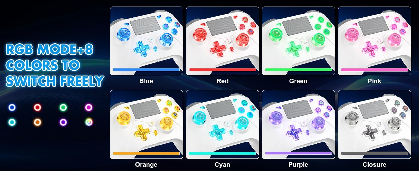 Gamepad For PS5 Console - P5 Wireless Controller, Dual Vibration Hall Effect, With Turbo Touchpad, Gaming Remote Accessories - The Shack