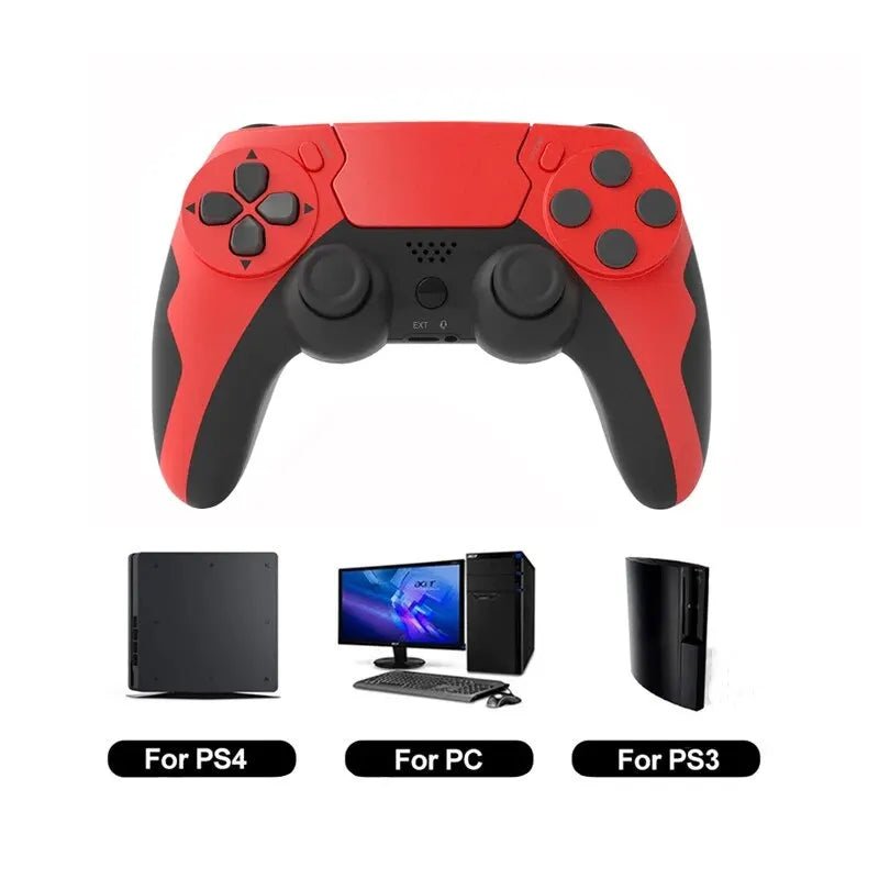 GAMINJA P48 Wireless Gamepad with Six Axis Gyroscope Game Controller For PS4 PS3 Console Wins 7 8 10 Dual Vibration PC Joystick - The Shack
