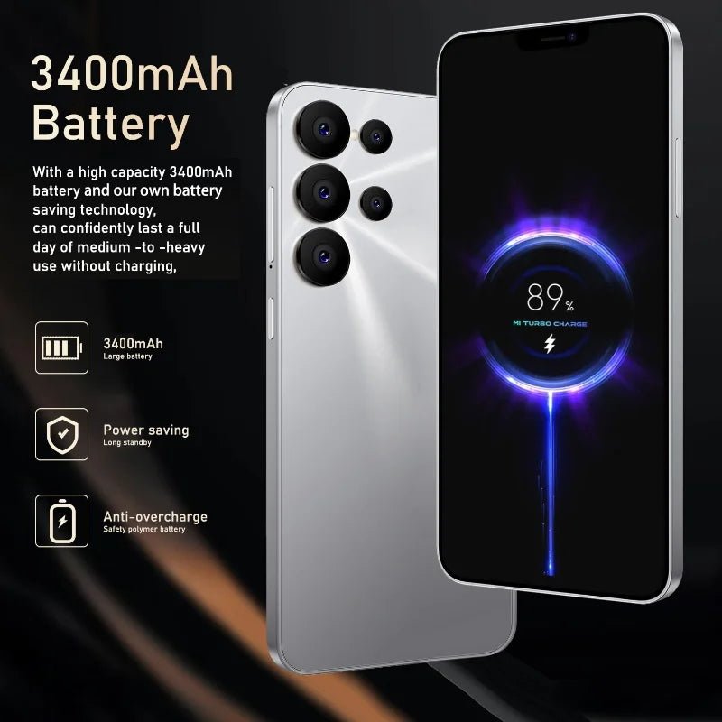 Global Version S24 Ultra Smartphone 3400mAh 4GB RAM 128G ROM 6.26 inch Phone Android 2280x1080HD 8+16MP 5G Network Mobile phones - The Shack