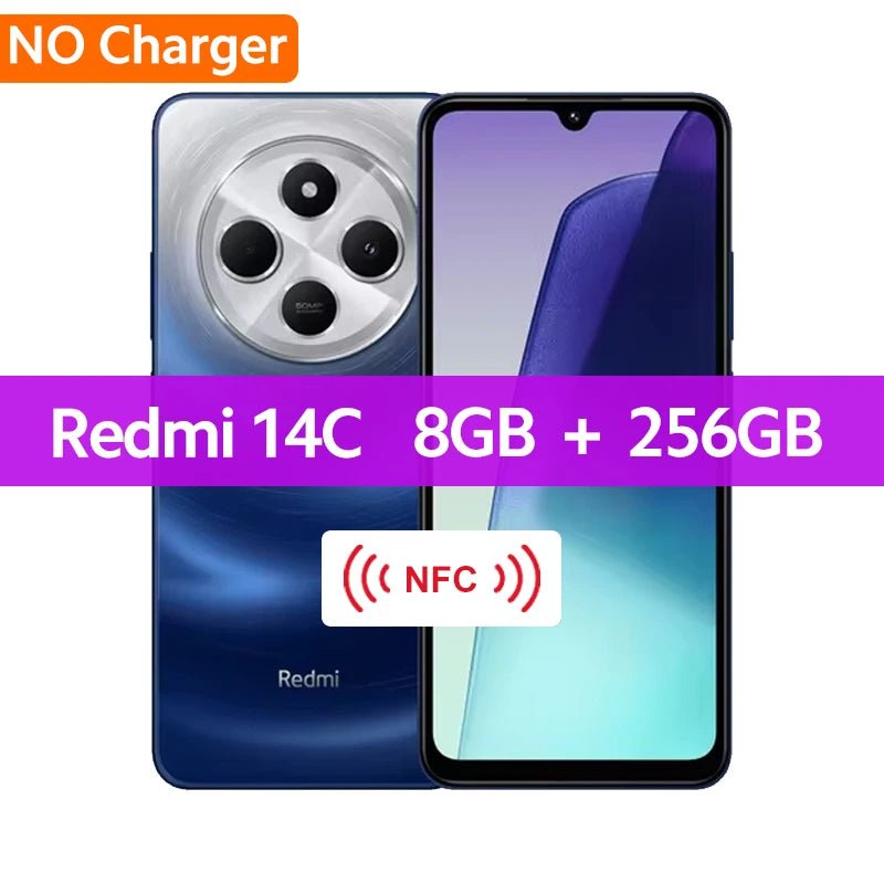 Global Version Xiaomi Redmi 14C Smartphone MediaTek Helio G81 - Ultra 50MP AI Dual camera 6.88" 120Hz Display HyperOS 5160mAh - The Shack