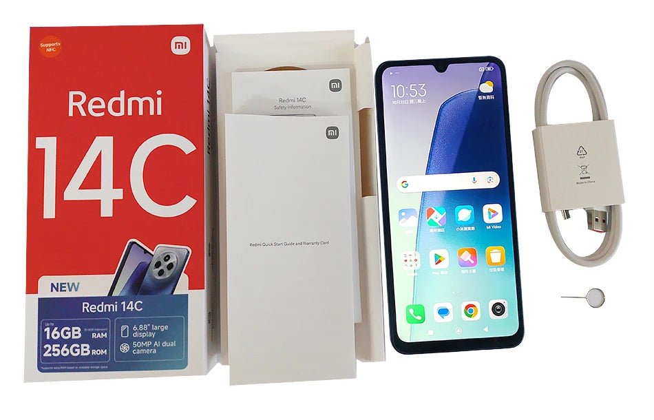 Global Version Xiaomi Redmi 14C Smartphone MediaTek Helio G81 - Ultra 50MP AI Dual camera 6.88" 120Hz Display HyperOS 5160mAh - The Shack