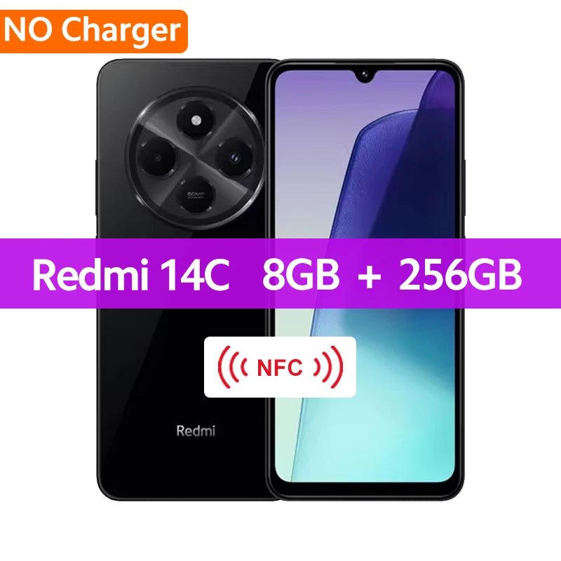 Global Version Xiaomi Redmi 14C Smartphone MediaTek Helio G81 - Ultra 50MP AI Dual camera 6.88" 120Hz Display HyperOS 5160mAh - The Shack