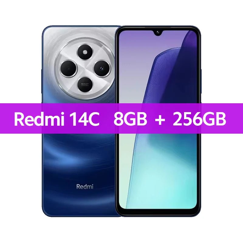 Global Version Xiaomi Redmi 14C Smartphone MediaTek Helio G81 - Ultra 50MP AI Dual camera 6.88" 120Hz Display HyperOS 5160mAh - The Shack