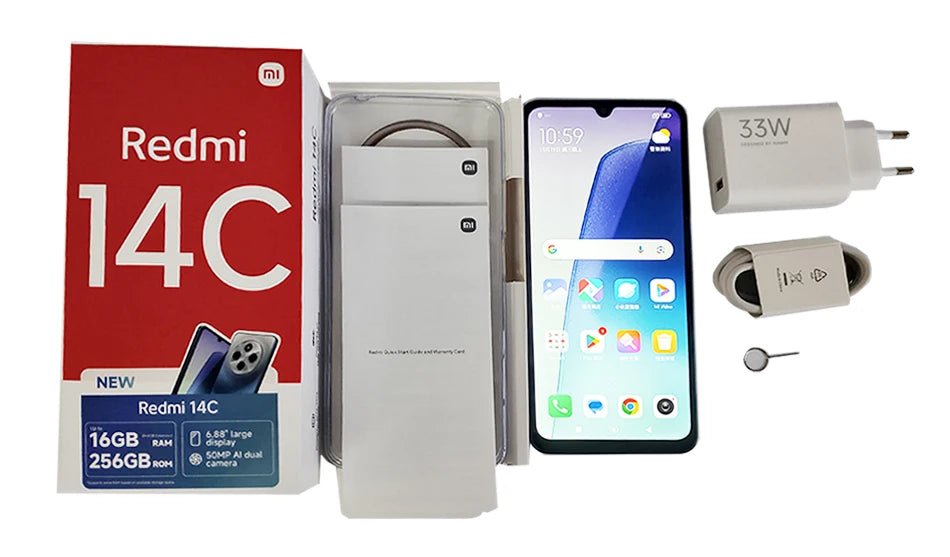 Global Version Xiaomi Redmi 14C Smartphone MediaTek Helio G81 - Ultra 50MP AI Dual camera 6.88" 120Hz Display HyperOS 5160mAh - The Shack