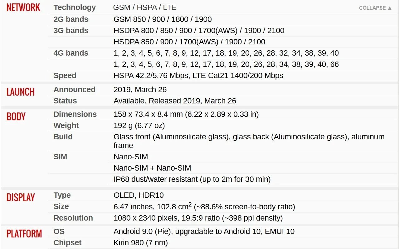HUAWEI P30 Pro Smartphone Android 4200mAh 8GB RAM 256GB ROM 6.47 Inch Phone FHD+2340x1080 32+40MP GPS 4 5G Network Mobile Phones - The Shack