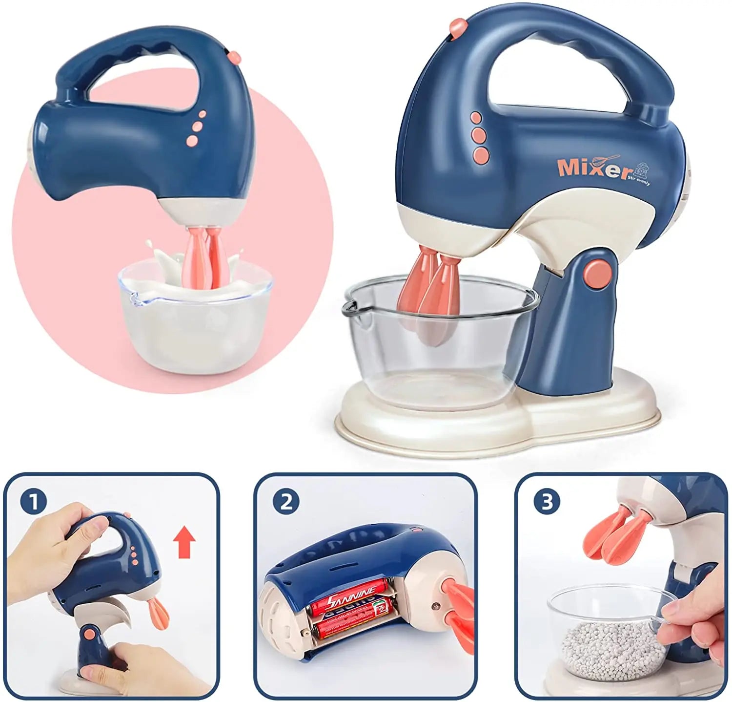 Interactive Electric Kitchen Playset Kids Children Mini Simulation Household Appliances Light Toy Gift Pretend Cooking Role Play - The Shack