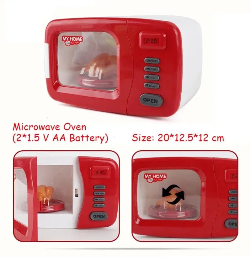 Kitchen Appliances Toys Toy Kitchen Set for Kids Play Kitchen Doll House Accessories Blender Coffee Maker Machine Mixer Toaster - The Shack
