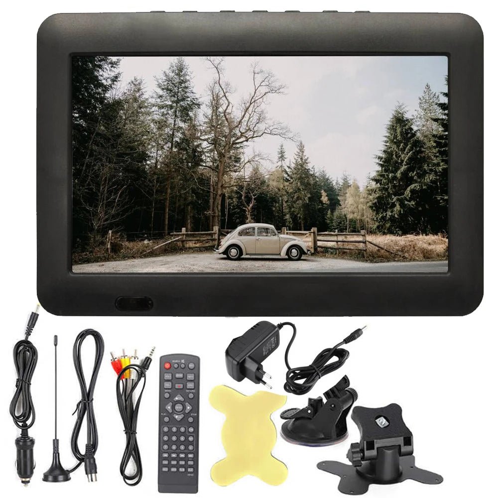LEADSTAR 8 Inch Digital Mini Television Portable TV With DVB - T2 ISDB - T ATSC - T Tuner Decoder 12V Input EU Plug 110 - 220V D8 - The Shack