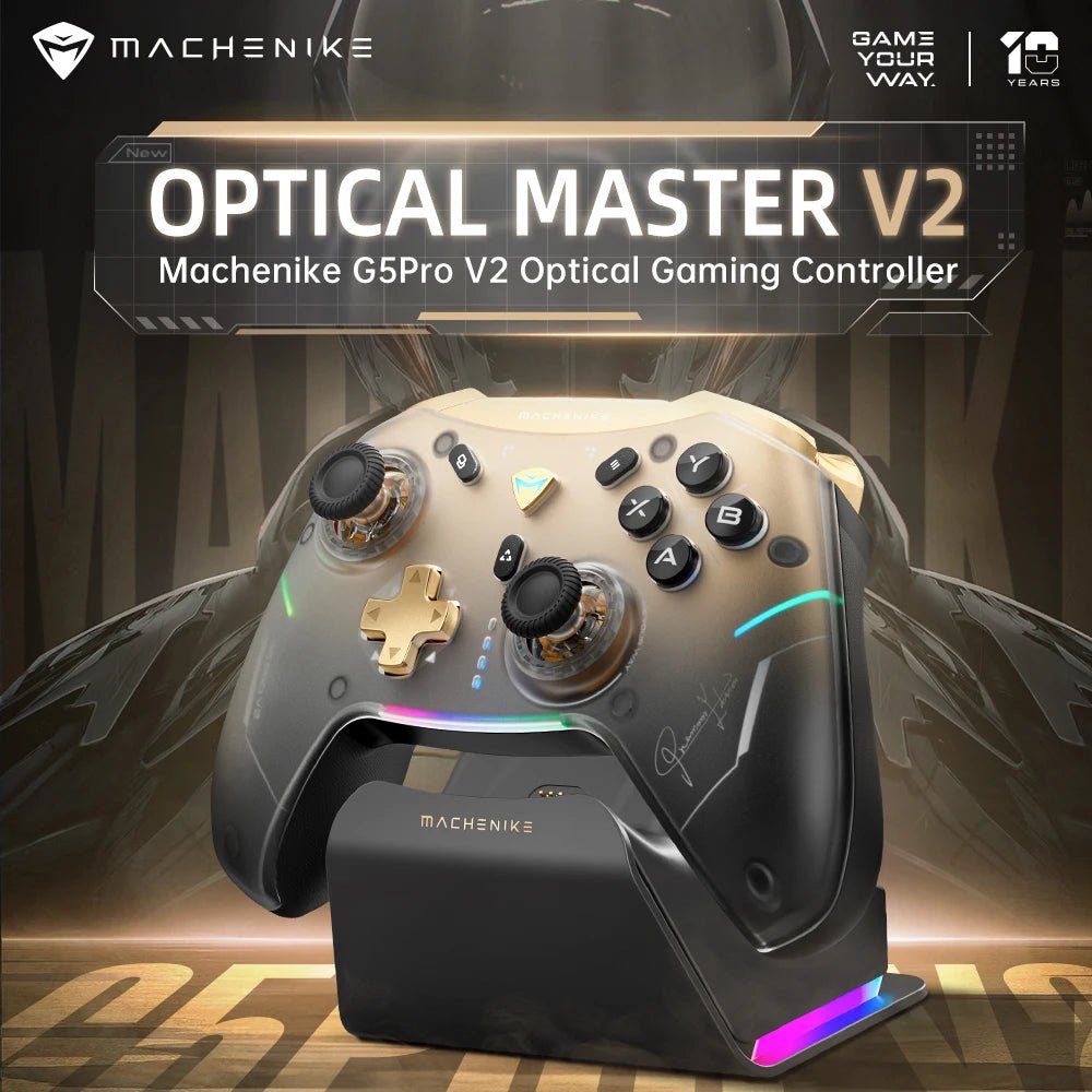 MACHENIKE G5Pro V2 Ultimate Gaming Controller Optical Trigger ABXY Button Hot - Swappable Joystick 4K Resolution For Switch PC - The Shack