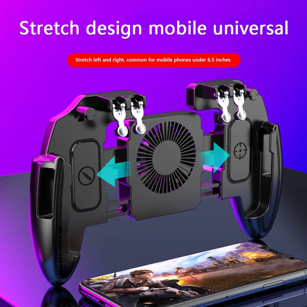 Mobile Shooting Gaming Game Controller Gamepads Gaming w/ Cooling Fan Entertainment Accessories for PUBG Joystick - The Shack