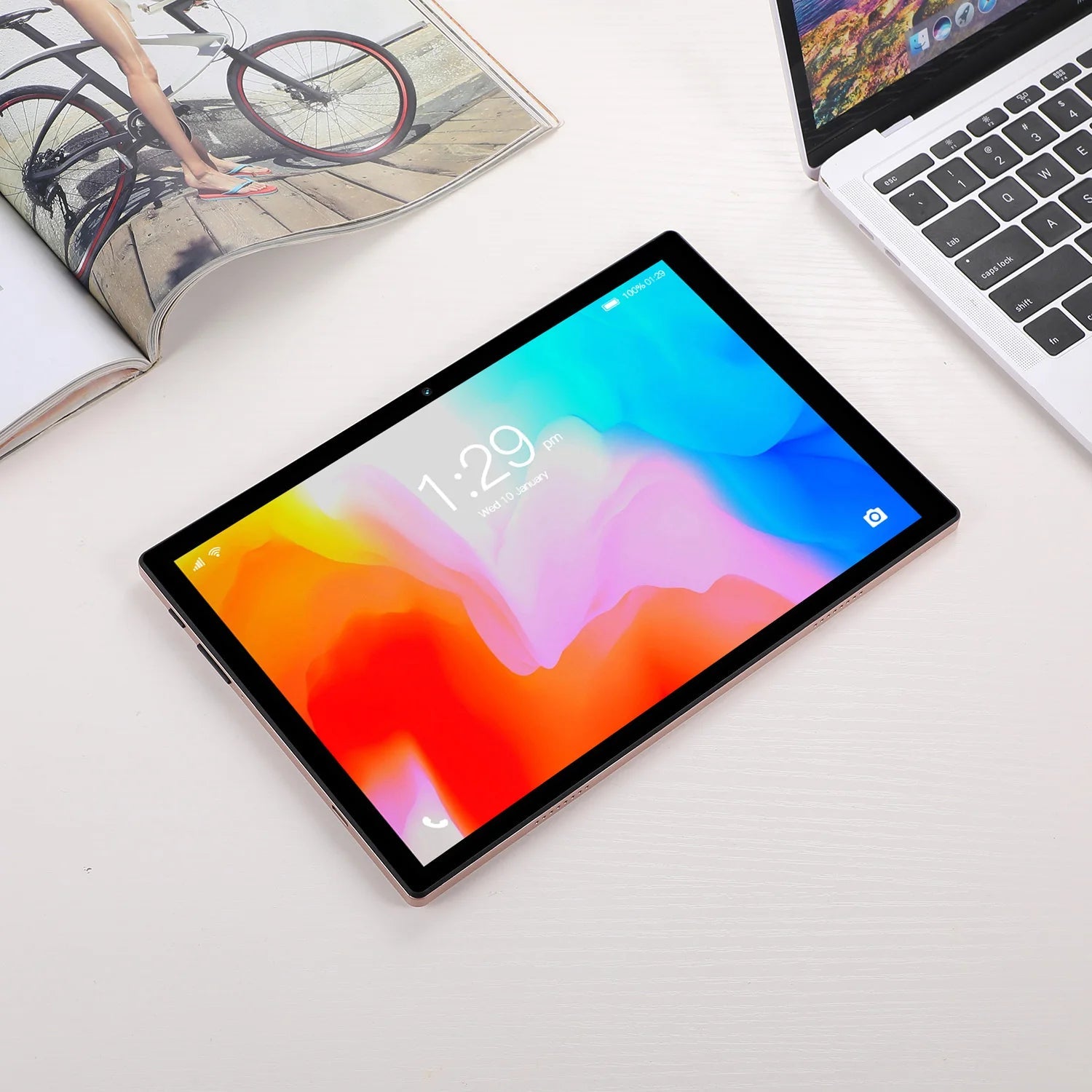 New 10.1 Inch Android Tablet Pc Google Play Octa Core Dual Cameras Dual SIM 3G Phone Call Tablets Global Version 4GB RAM 64GB - The Shack