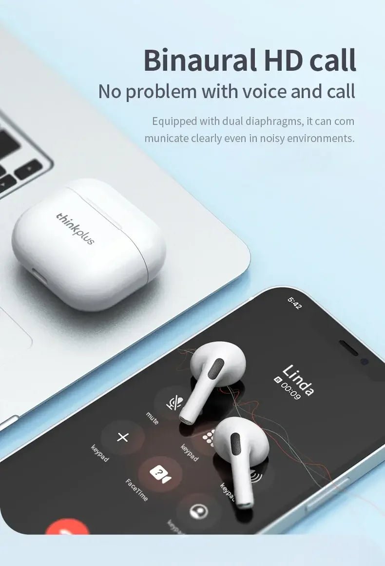 New LP40 NEW Bluetooth V5.0 Earphones Anti - sweat Lightweight Headphones Compatible With Smart Phone Laptop Computer Earbuds - The Shack