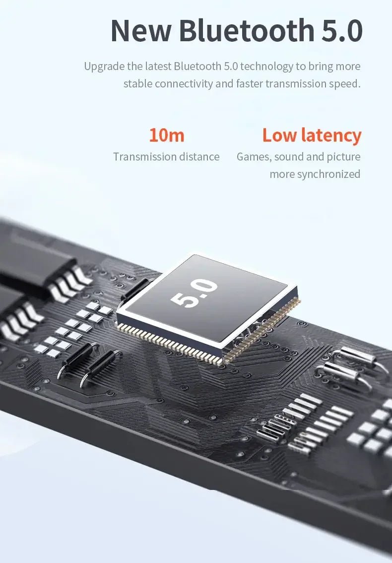 New LP40 NEW Bluetooth V5.0 Earphones Anti - sweat Lightweight Headphones Compatible With Smart Phone Laptop Computer Earbuds - The Shack