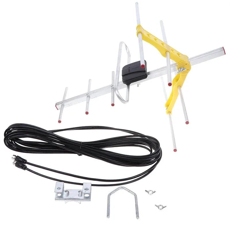 Outdoor Television Digital TV HD Signal Amplified Yagi Ground Wave Antenna UHF HDTV DVBT DVBT2 DTMB Antenna - The Shack
