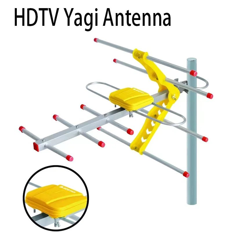 Outdoor Television Digital TV HD Signal Amplified Yagi Ground Wave Antenna UHF HDTV DVBT DVBT2 DTMB Antenna - The Shack
