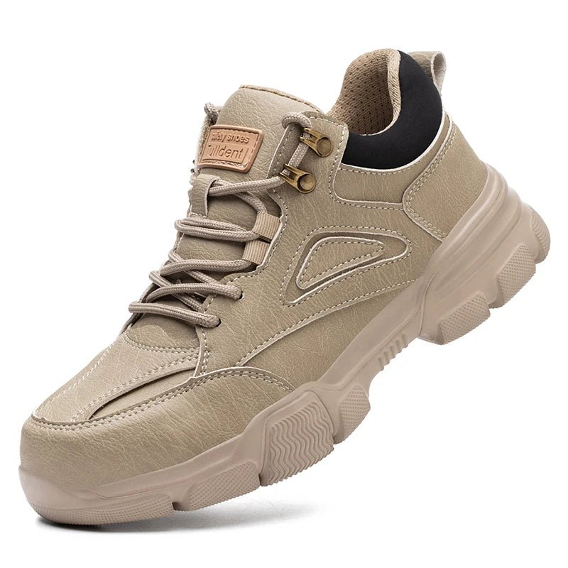 Safety Shoes Men Steel Toe Work Shoes Anti - smash Anti - puncture Indestructible Shoes Protective Boots Tactical Boots - The Shack