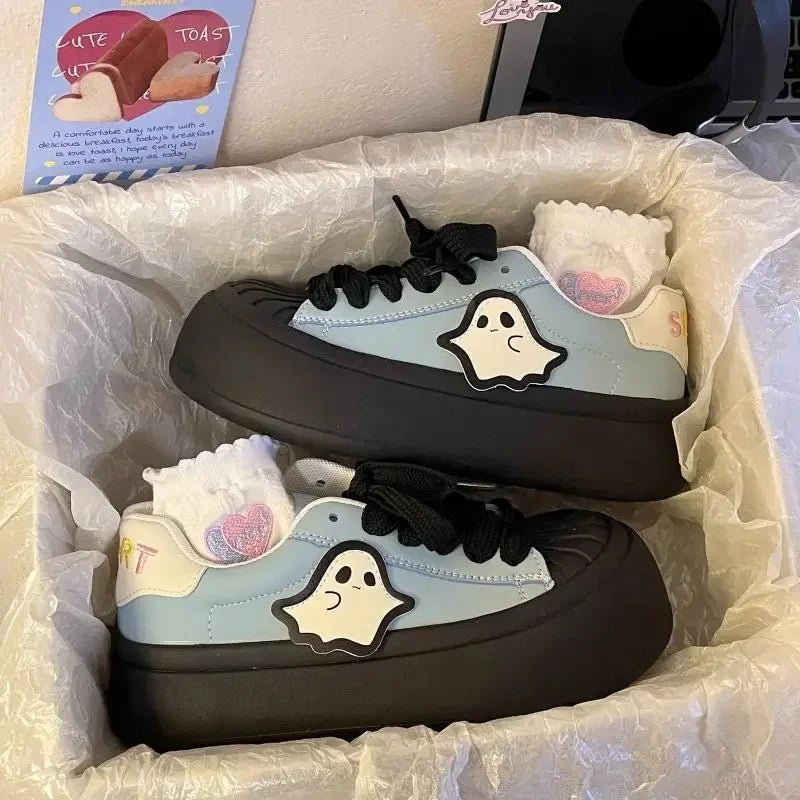 Shoes for Women High on Platform Round Toe Woman Footwear Trends 2025 Comfortable and Elegant Walking Aesthetic Vulcanized Shoe - The Shack