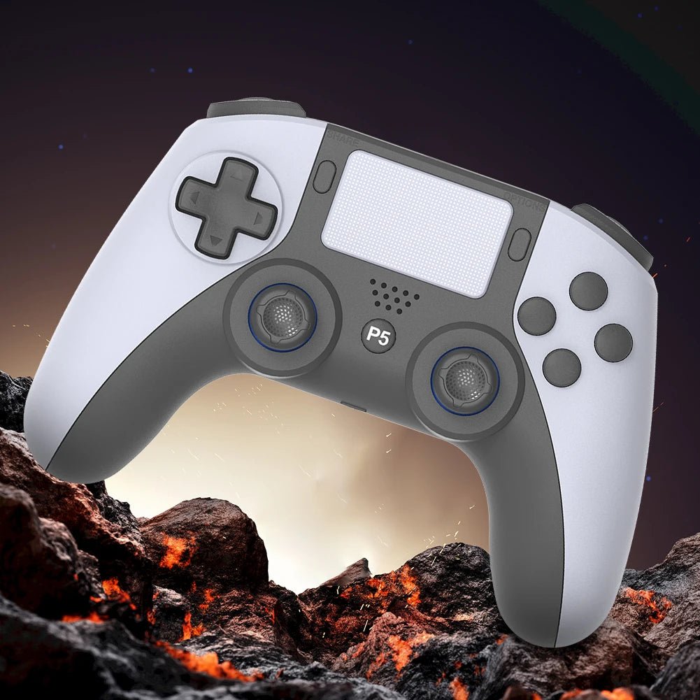 Wireless Gamepad For PS5 PS5 Slim PC Bluetooth4.0 Gaming Controller Dual Vibration Controller 6 Axis Gyro/Turbo Joystick Gamepad - The Shack