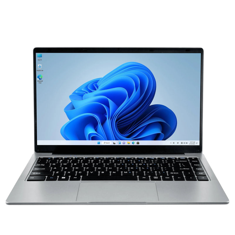 14 Inch Business Laptop Intel N4500 8GB DDR4 128GB SSD Windows 11 Slim Lightweight Durable Office Notebook - The Shack