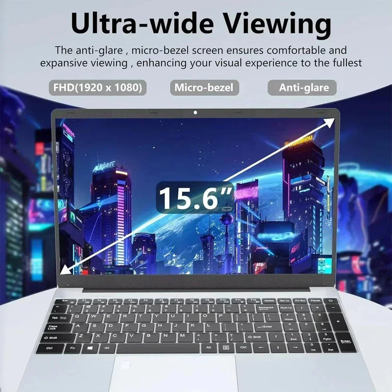 2025 laptop 15.6 Inch Laptop Windows 11 Intel Core i7 8500Y 16GB RAM 1TB SSD Fingerprint Unlock Study Office Pc Laptops - The Shack
