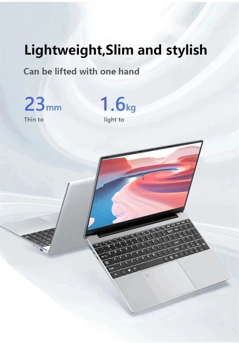 2025 laptop 15.6 Inch Laptop Windows 11 Intel Core i7 8500Y 16GB RAM 1TB SSD Fingerprint Unlock Study Office Pc Laptops - The Shack