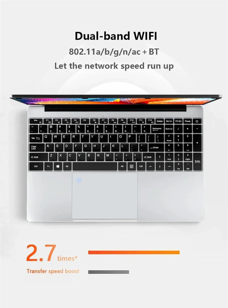 2025 laptop 15.6 Inch Laptop Windows 11 Intel Core i7 8500Y 16GB RAM 1TB SSD Fingerprint Unlock Study Office Pc Laptops - The Shack