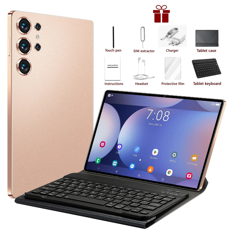 2025 Original S25 UItra Tablet Android 15 Tablette 10.1inch Tablet PC 22GB+2T 5G Dual SIM Card 10000mAh Snapdragon 8 Gen3 Tab - The Shack