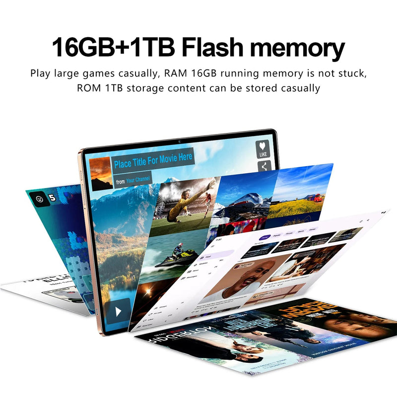 2025 Original S25 UItra Tablet Android 15 Tablette 10.1inch Tablet PC 22GB+2T 5G Dual SIM Card 10000mAh Snapdragon 8 Gen3 Tab - The Shack
