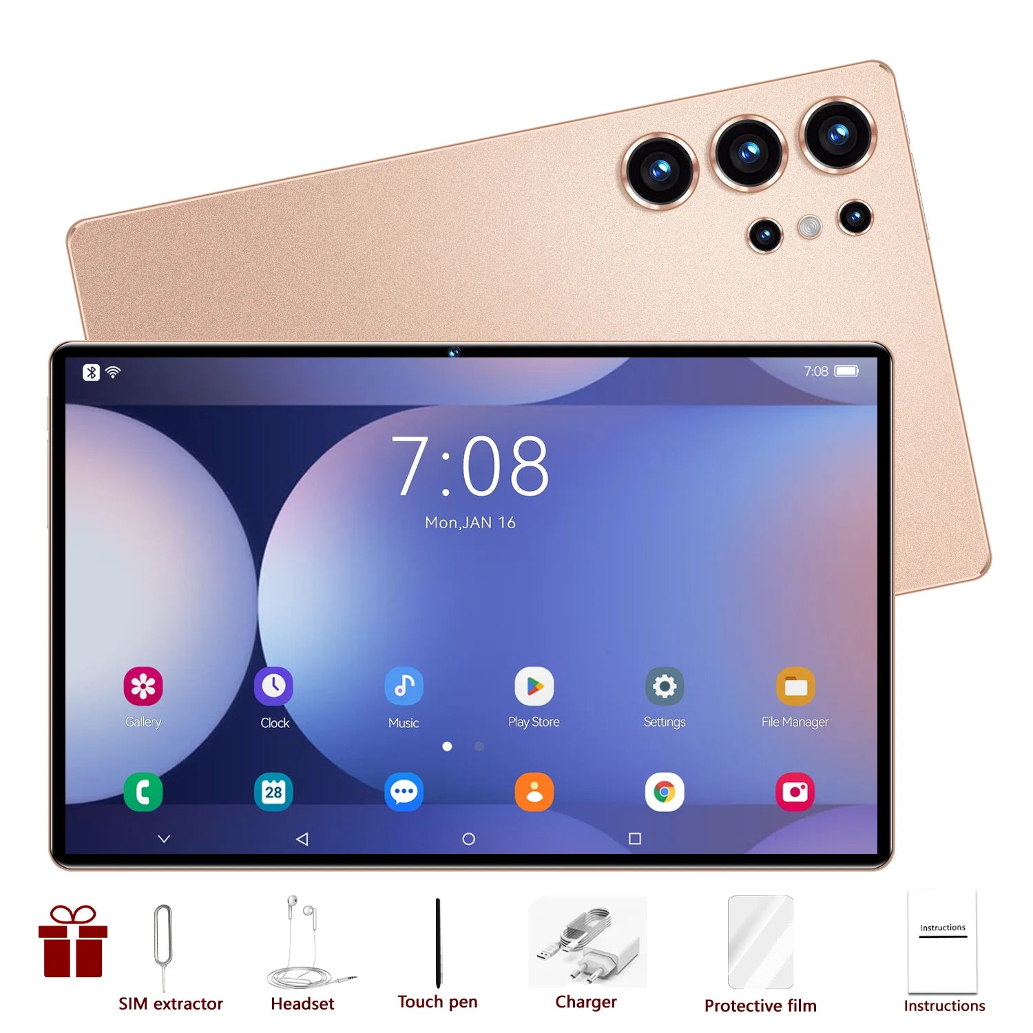 2025 S25 UItra Tablet Android 15 22GB+2T Tablette Snapdragon 8 Gen3 Tablet PC Original Global Version 5G Dual SIM Card WiFi - The Shack