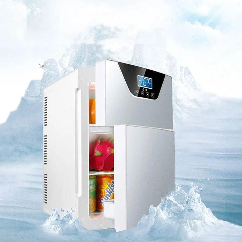 20L Kitchen Refrigerator Dual - Door Fridge Freezer Electric Refrigerator Household Rental Frigobar Dual - use Cold Frigidaire - The Shack