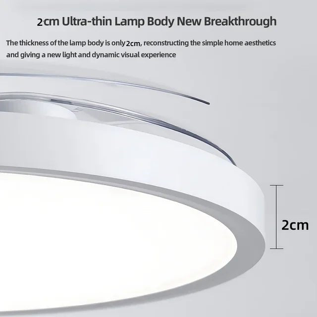 48W Fan Light 52CM Electric Fan Silent Retractable Blade Suitable For E27 Base With Remote Control Room Lighting - The Shack