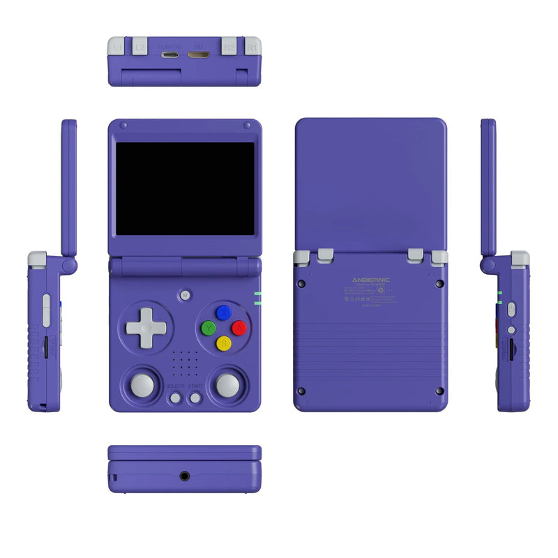 Anbernic RG34XXSP Flip Handheld Game Console RG34XXSP 3.4 - inch IPS Screen Linux 64 - bit Retro Video Gaming Player 256G PSP Games - The Shack