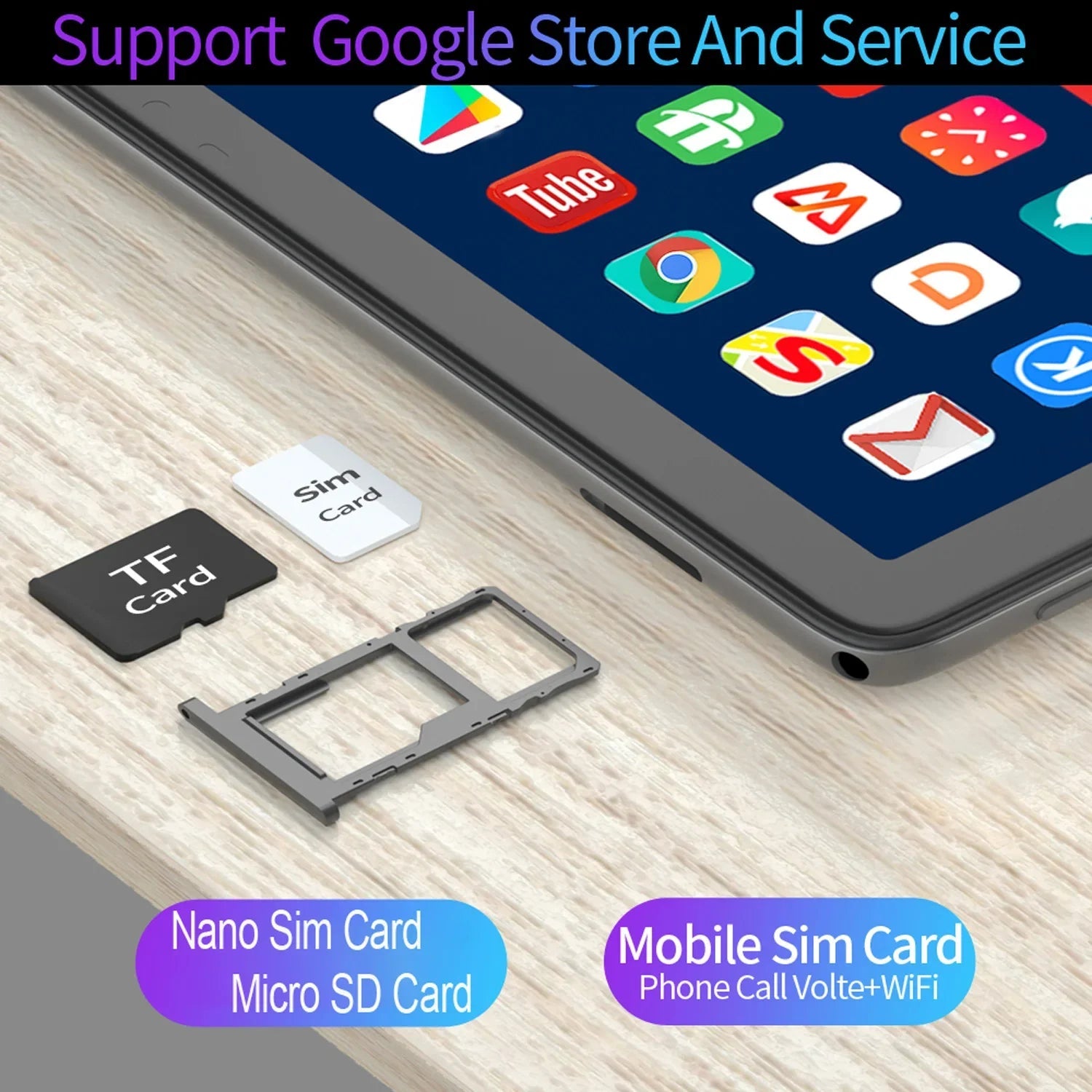 Android 10.1 Inch Tablet Pc Google Play Octa Core Dual Cameras Dual SIM 3G Phone Call Tablets Bluetooth Wifi 4GB+ 64GB ROM - The Shack