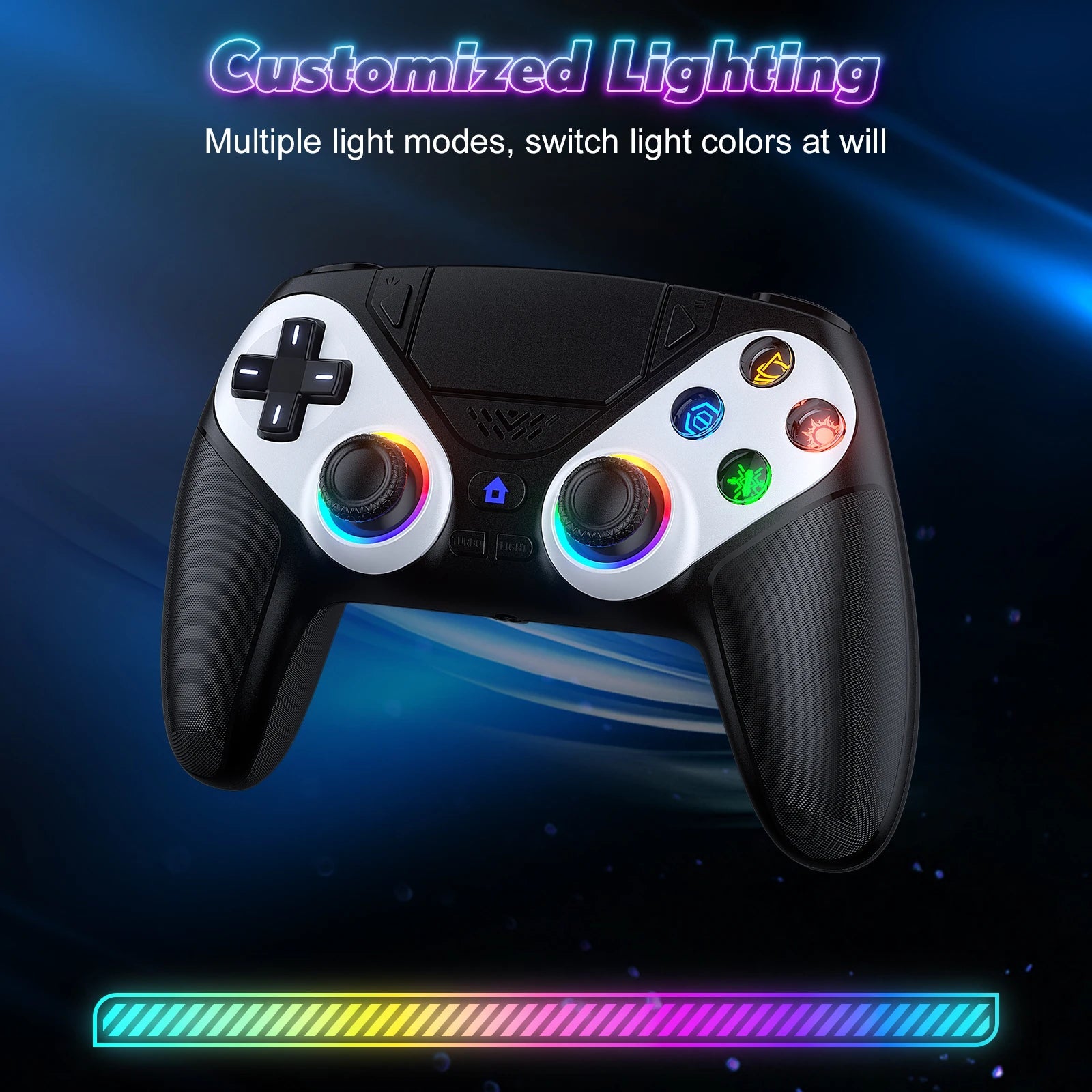 Bluetooth Gamepad For Playstation 5 Wireless Controller PS5 Console Gaming Controller With Turbo Dual Sense Vibrate Programming - The Shack