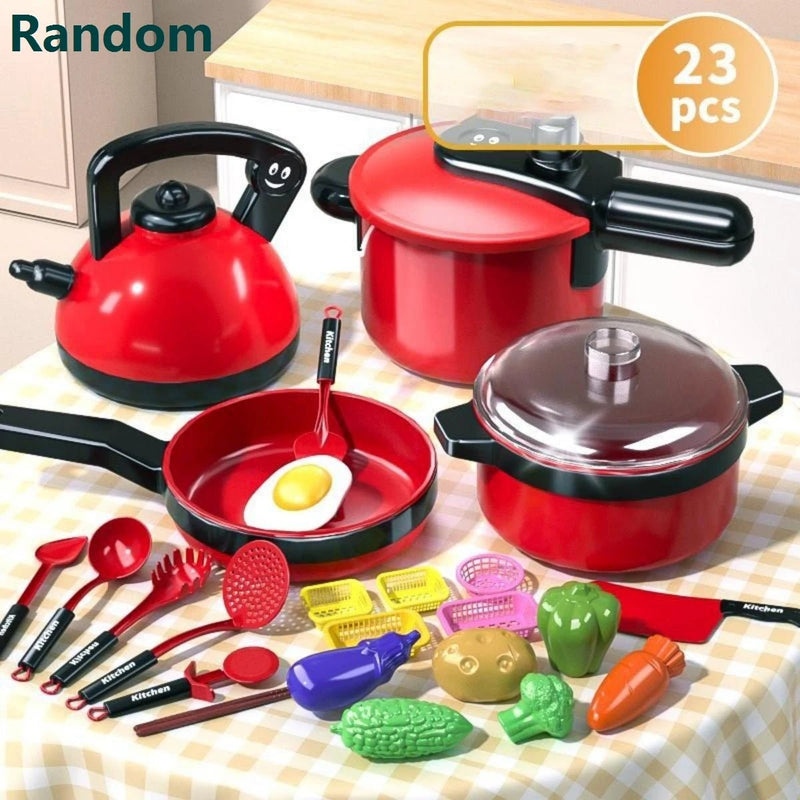 Children's simulated high fidelity cooking toys, home and school use chefs to pretend toy sets suitable for role - playing kitchen - The Shack