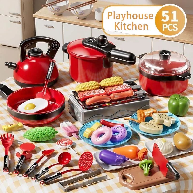 Children's simulated high fidelity cooking toys, home and school use chefs to pretend toy sets suitable for role - playing kitchen - The Shack